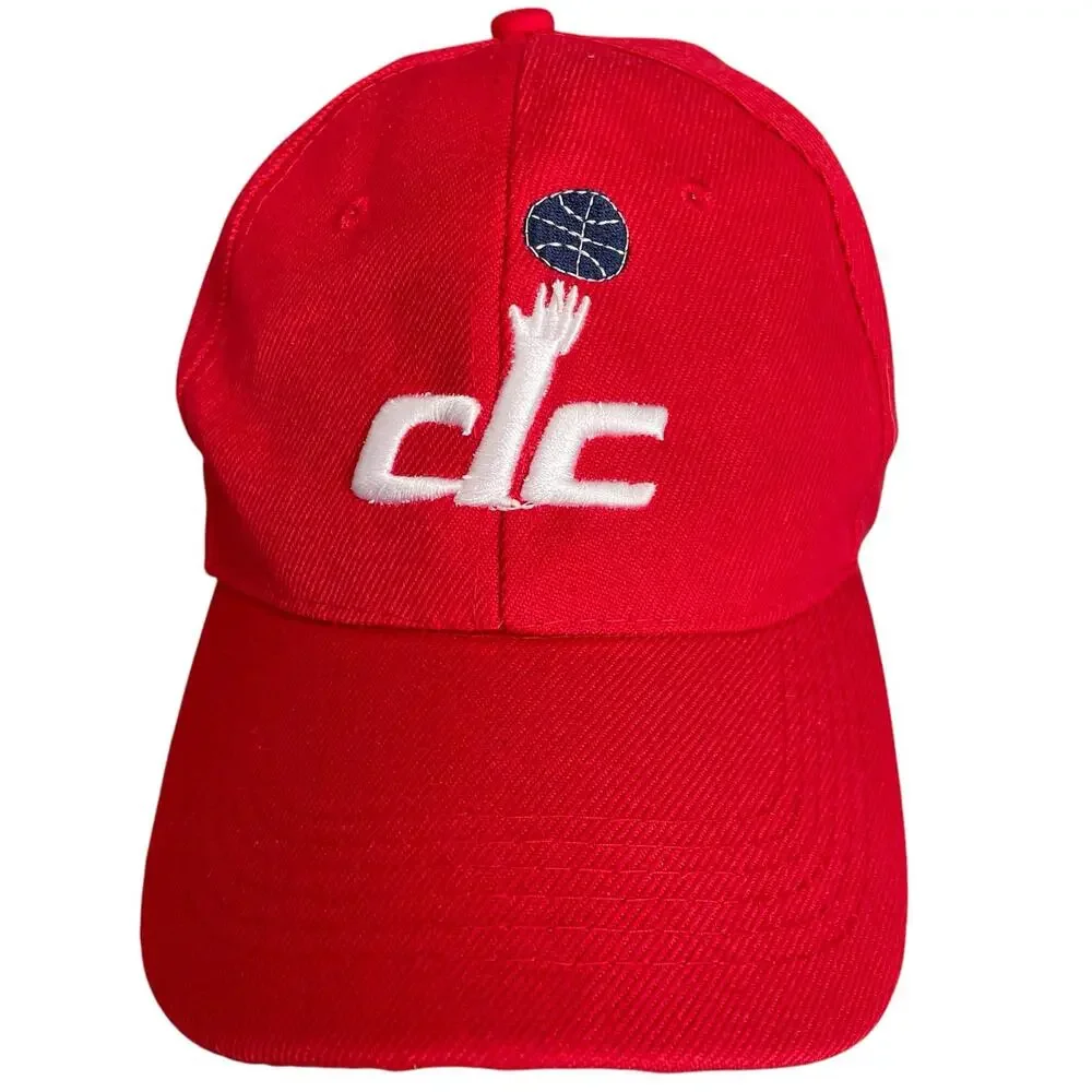 Washington DC Wizards Hat Youth Size Red Adjustabe Strap Back NBA Basketball
